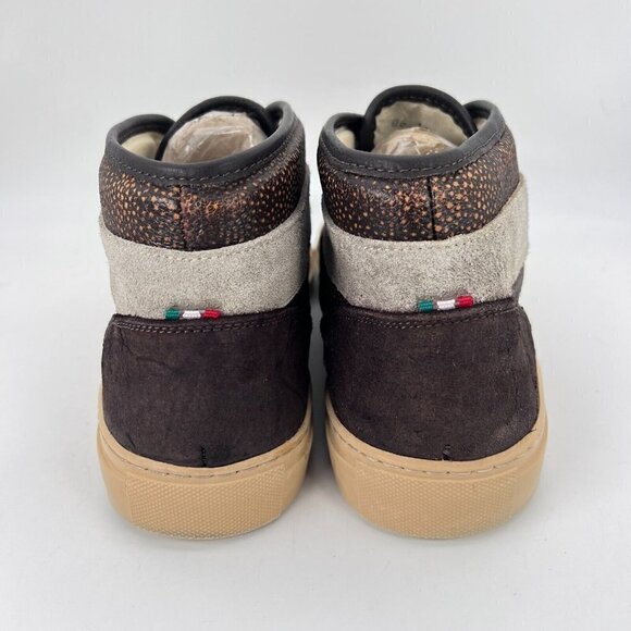 Diemme Italy Men EU Size 44 US 10 Leather Suede Casual Sneaker Shoes Brown Grey - Picture 5 of 12